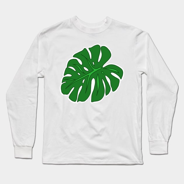 Monstera Long Sleeve T-Shirt by lyndsiemark